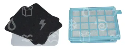 filtr HEPA vysavače PHILIPS, PHF1, (HEPA filtr + 2ks filtrů)
